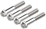 Bremssattelschraubenset Race - Edelstahl von Evotech Performance 4 Stk. -